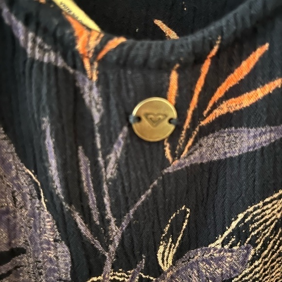 JUNIOR ROXY TROPICAL OASIS BEACHY VIBES SUNDRESS/COVERUP SIDE CUTOUTS X SMALL - Picture 4 of 6